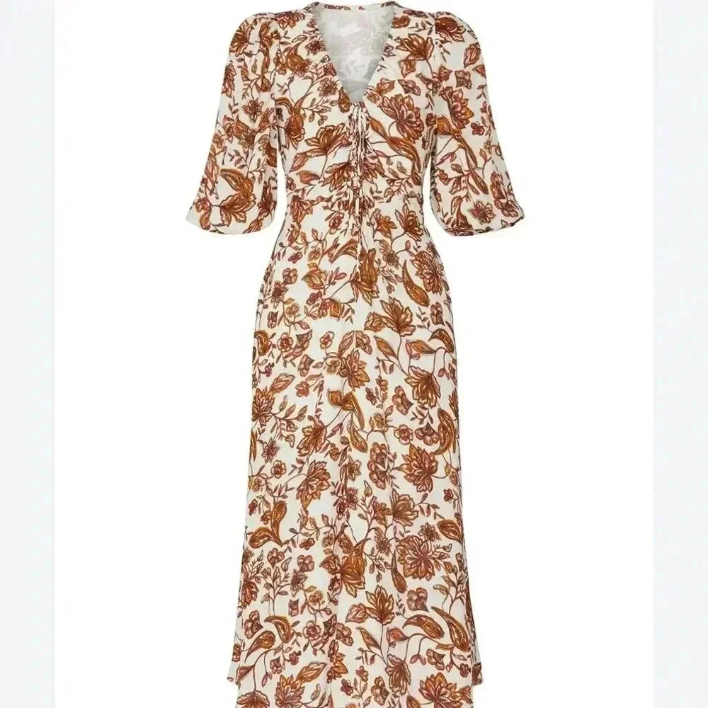 Floral Printed Midi NICHOLAS Danielle Dress Size 6